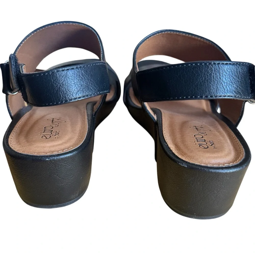 EuroSoft Reba slingback wedge sandal  a comfy wedge‎ heel New without Box